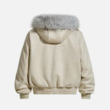 Thick Fleece with Pockets Fur Hooded Jacket