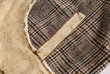Vintage Plaid Patchwork Denim Jacket