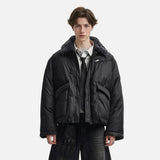 Y2K Warm Multi Pocket Spliced Puffer Jacket