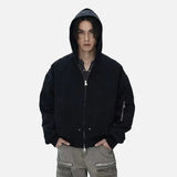 American Washed American Style Bomber Jacket