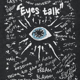Effortless Streetwear Washed Black Eye Graffiti T-Shirt