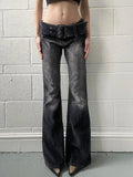 Y2K Vintage Flared Wide Leg Jeans