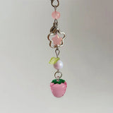 Front view of the Floral Charm Keychain