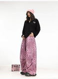 Pink Leopard Dance Hip Hop Pants