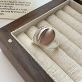 Wave Wide Irregular Matte Punk Ring