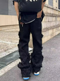 Distressed American Style Raw Edge Jeans