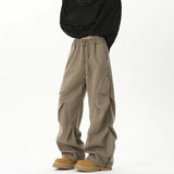 Fashionable Plain Genderless Cargo Pants