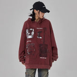 Y2K Oversized Hip Hop Couple Loose Hoodie