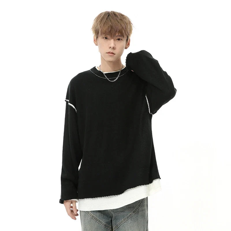 Long-Sleeve Crew Neck Sweatshirt