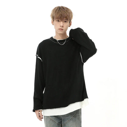 Long-Sleeve Crew Neck Sweatshirt