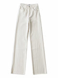 Straight High Waist Women's Denim Pants