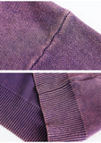 Patched Solid Color Sweatshirt