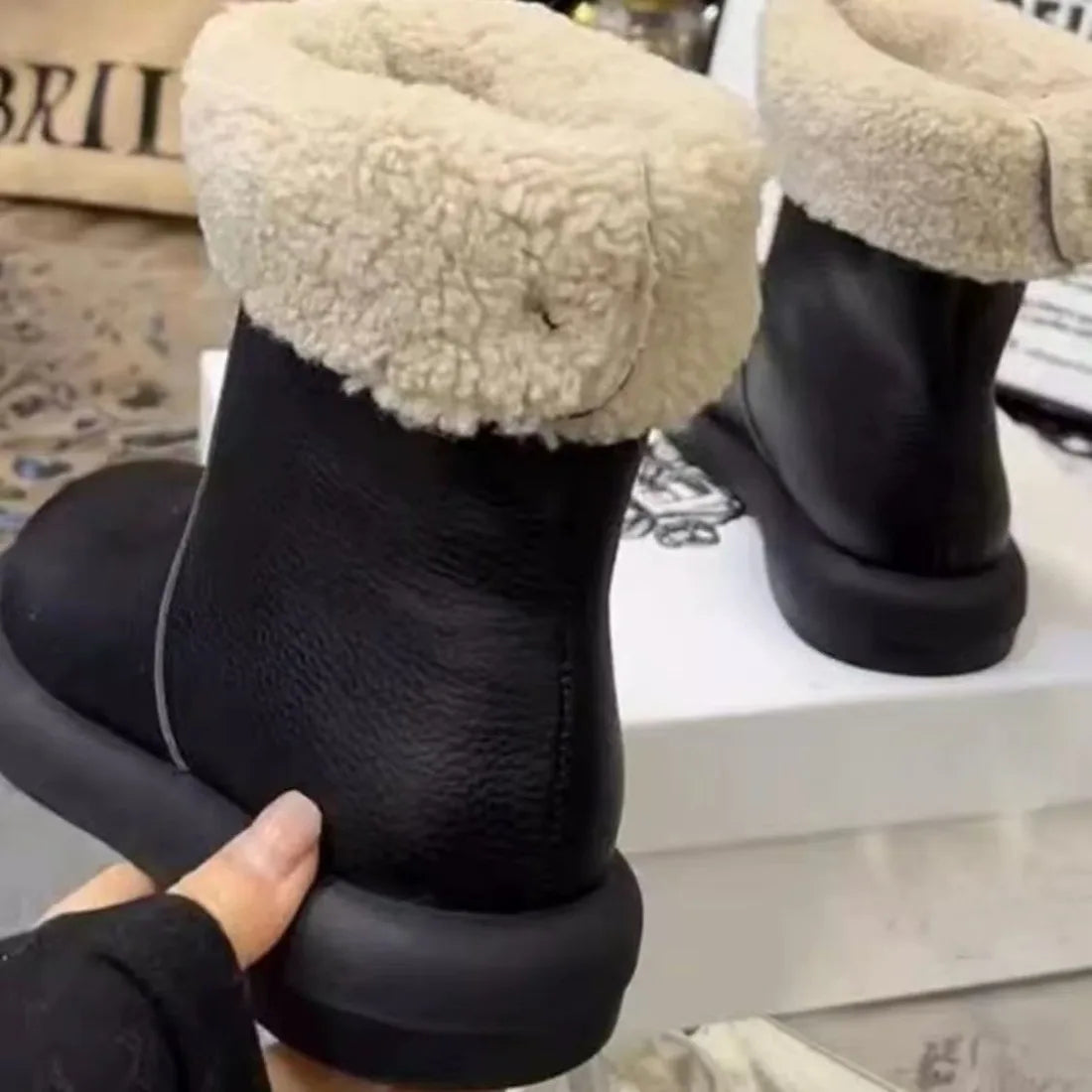 Plush Winter Casual Ankle Fur Boot