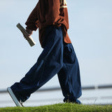 Baggy Button-fly Jeans