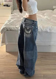 Durable Blue High Waist Straight Leg Jeans