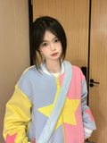Rainbow Clean Aesthetic Sporty Baseball Sweatshirt