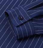 Stylish Striped Pocket Designer Long Sleeve Shirt