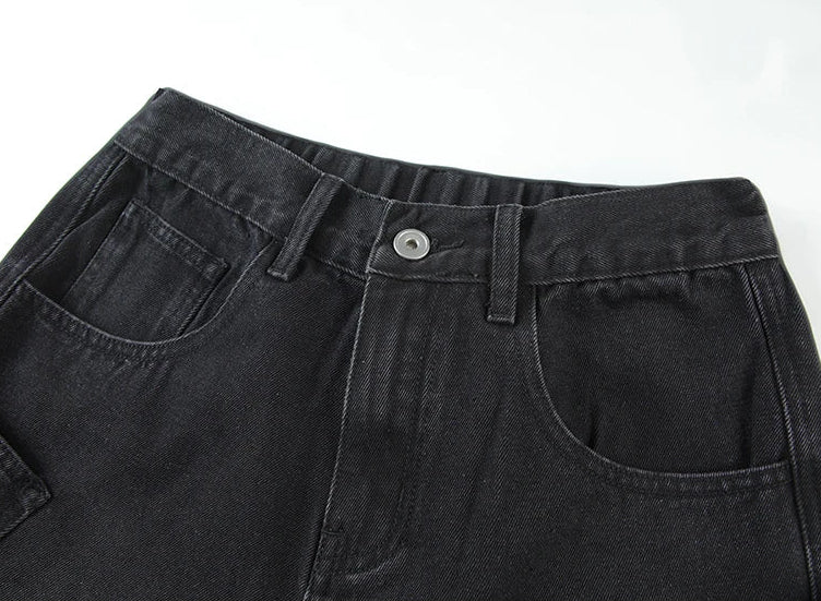 Nostalgic American Style Loose Fit Denim Jeans