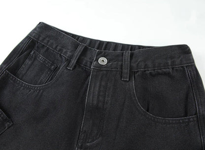 Nostalgic American Style Loose Fit Denim Jeans