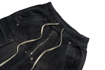Zip-Up Loose Washed Pocket Jorts