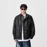 Durable Winter Faux Leather Classic Jacket