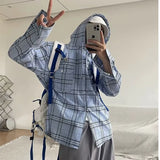 Men Verve Checkered Hooded Shirt