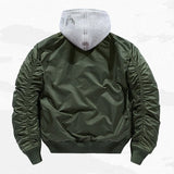 Patcjwork Thickened Cotton Padded Pilot Jacket