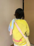 Rainbow Clean Aesthetic Sporty Baseball Sweatshirt