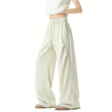 Korean Style Casual Elastic Waist Pants