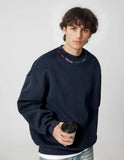 Rainbow Letter Embroidery Crewneck Sweatshirt