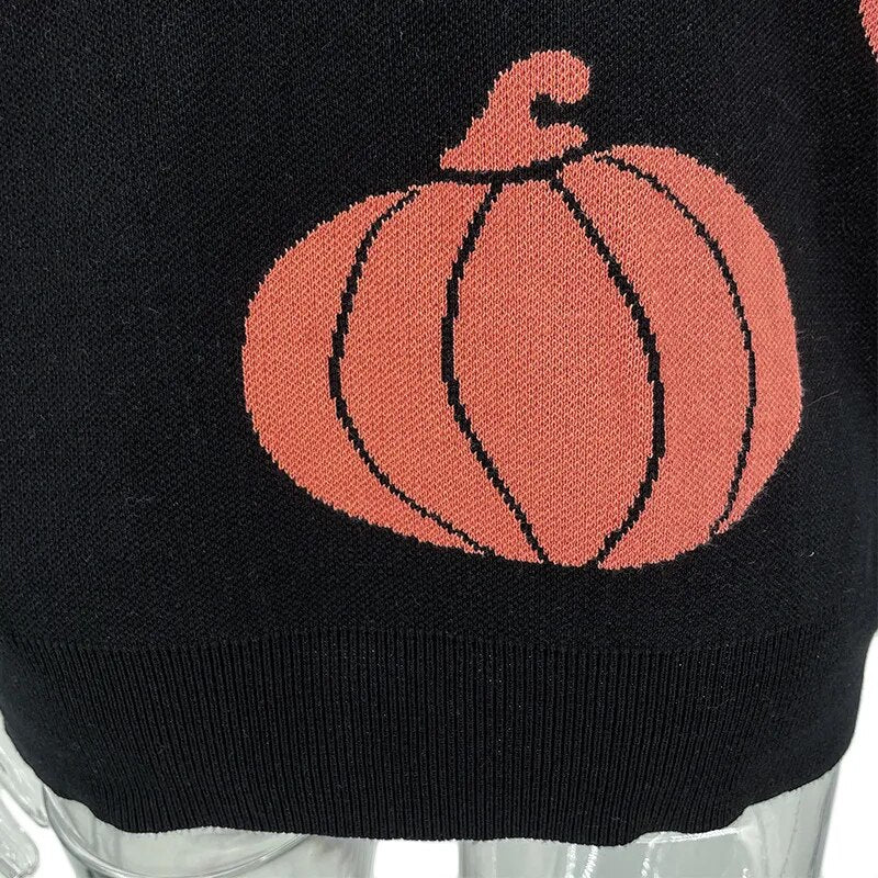 Halloween Oversized Pumpkin Sweater
