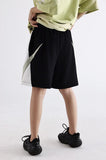 Patchwork Baggy Track Shorts