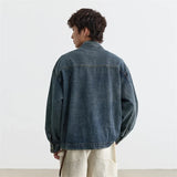 Stylish Washed Zipper Hip Hop Denim Jacket
