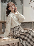 Elegant Vintage Puff Sleeve Blouse Shirt