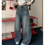 Classic High Waist Wide Leg Denim Jeans