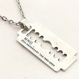 Timeless Razor Blade Necklace