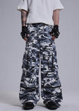 Lightweight Retro Camouflage Zipper Cargo Pants