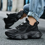 High Quality Black Large Size Platform Sneaker