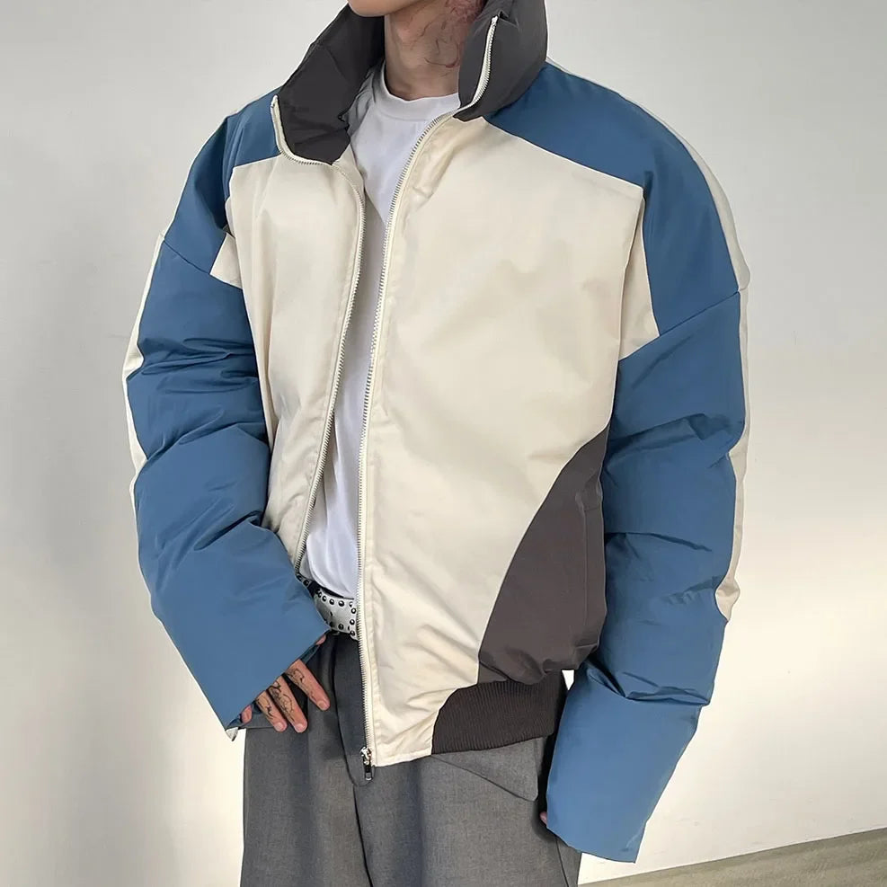 Vintage Patchwork Cotton Padded Winter Jacket