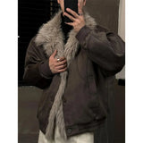 Thick Warm Hip Hop Winter Faux Fur Jacket