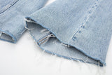 Blue Ripped Baggy Denim Pants