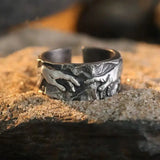 Silver Retro Gothic Open Index Finger Ring