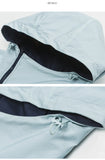 Loose Gradient Color Windbreaker Jacket