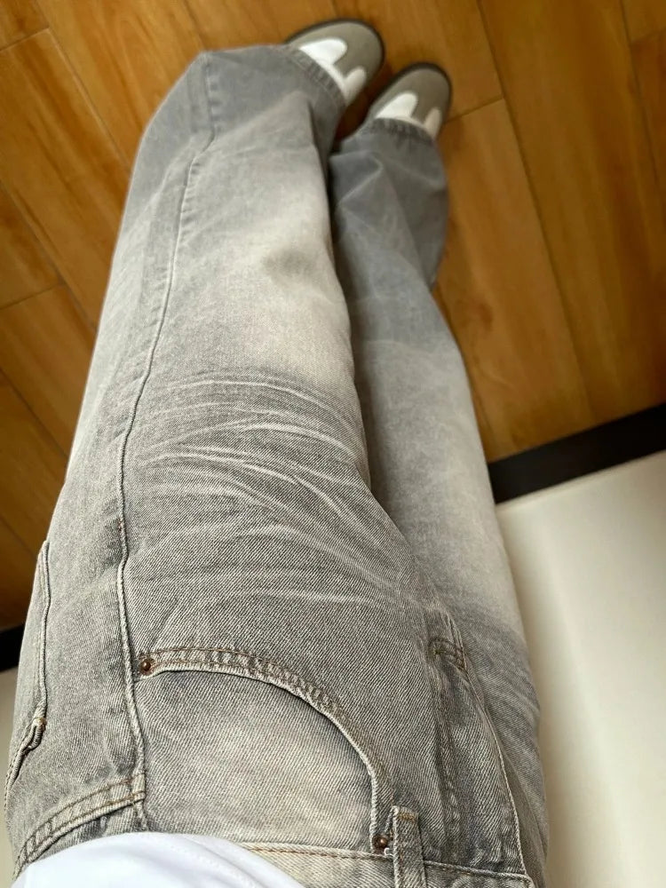 Y2K Wide-Leg Relaxed Jeans