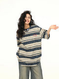 Striped Tie Dye Retro T-Shirt