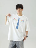 Y2K Heavy Cotton Graffiti Tie Dye Short Sleeve T-Shirt
