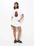 Versatile American Style Cartoon Print Casual T-Shirt