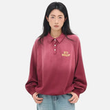 Comfortable Red Letter Print Stylish Sweatshirt