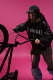 Winter Thick Warm Fur-Collar Parka Leather Jacket