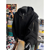 Elevated Modern Casual Hooded Bomber Jacket